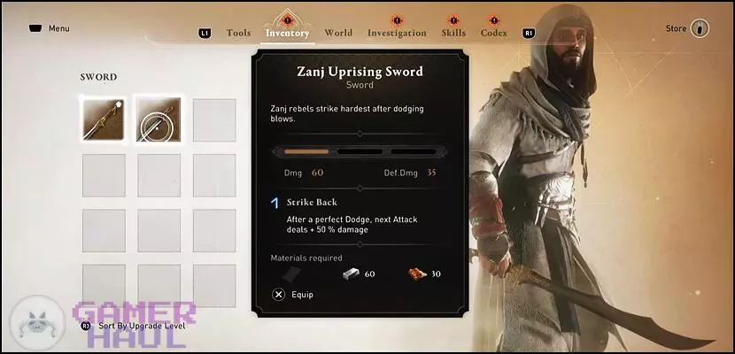 Assassin S Creed Mirage How To Get Zanj Uprising Sword Its Upgrade