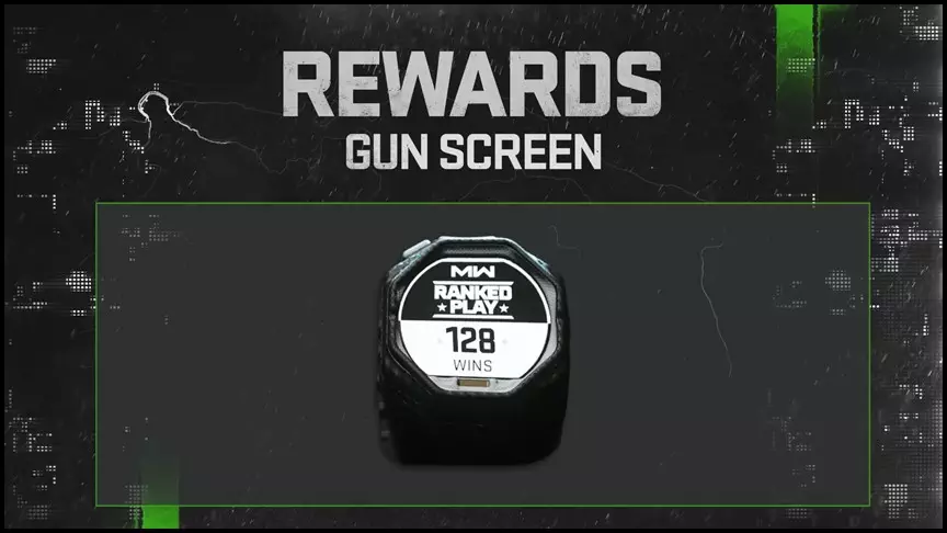 Call of Duty Modern Warfare 2 Ranked Play Gun Screen Reward