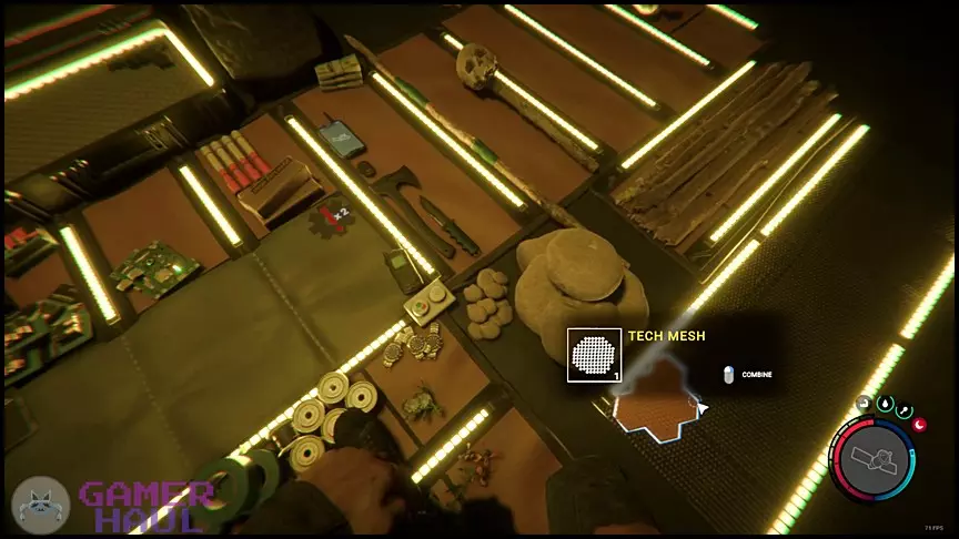 tech mesh location inside inventory in sons of the forest