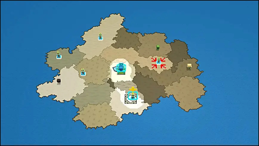 Minecraft Legends Fast Travel MAP