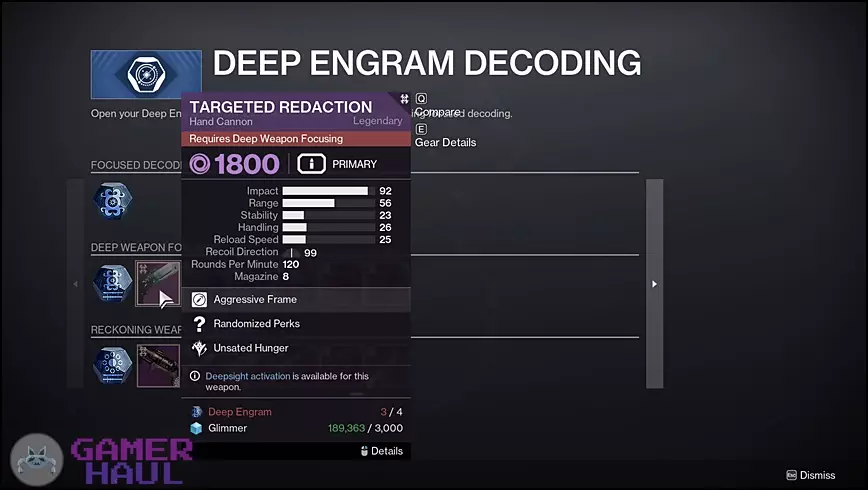 Deep Engram Decoding in Destiny 2 Season 21: Season of the Deep