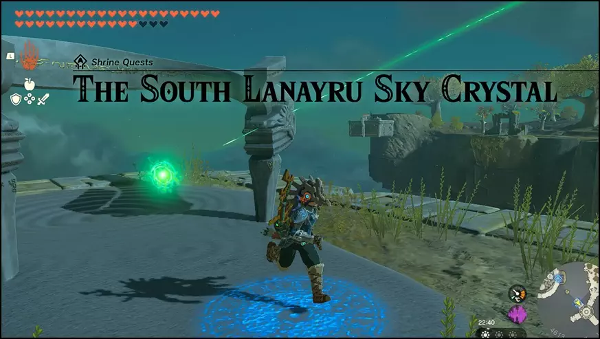 The South Lanayru Sky Crystal Shrine Quest in The Legend of Zelda: Tears of the Kingdom (TotK)