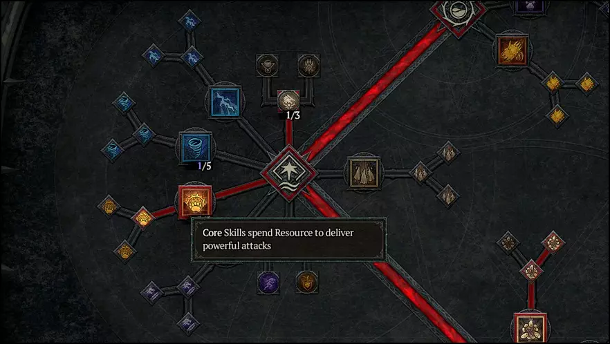 Core Skills in Druid Skill Tree of Diablo 4 (D4)