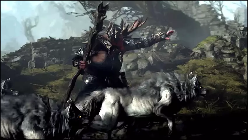 Commanding Wolves as Druid in Diablo 4