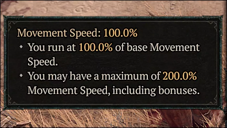 Movement Speed Stat in Diablo 4 (D4)