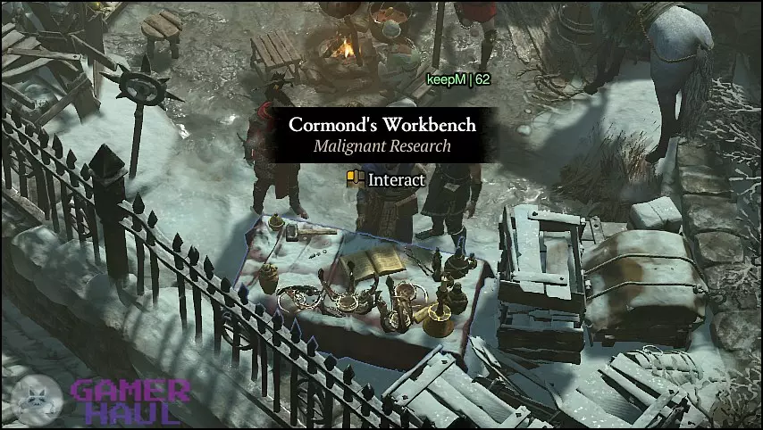 Cormonds Workbench location in Kyovashad in Diablo 4 (D4)