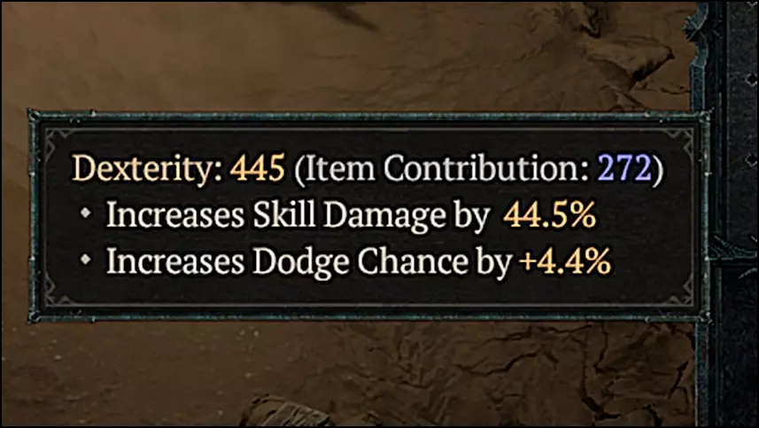 Diablo 4 Dexterity Stat for Rogue