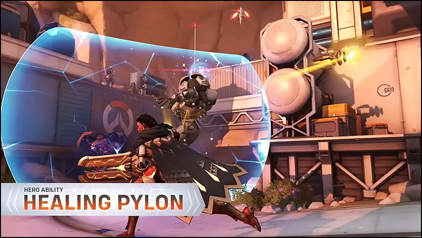 Overwatch 2 Illari Healing Pylon Gadget Ability Screenshot