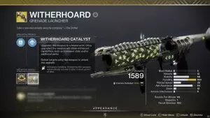 Witherhoard Exotic Catalyst in Destiny 2