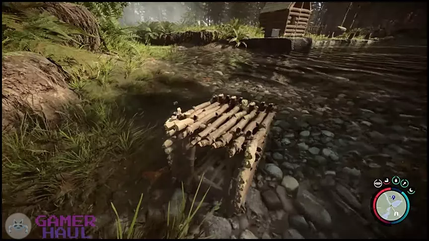 A Fish Trap Contraption in Sons of the Forest