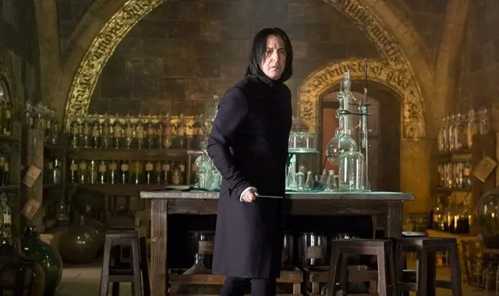 Picture of Severus Snape in Hogwarts Potions Class from Harry Potter