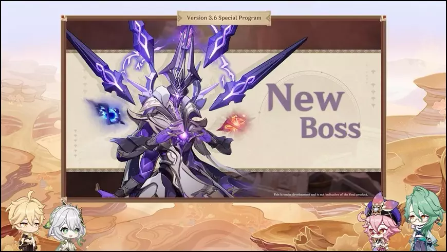 picture of new Iniquitous Baptiste boss in genshin impact