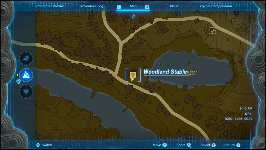Woodland Stable Location in The Legend of Zelda: Tears of the Kingdom (TOTK)