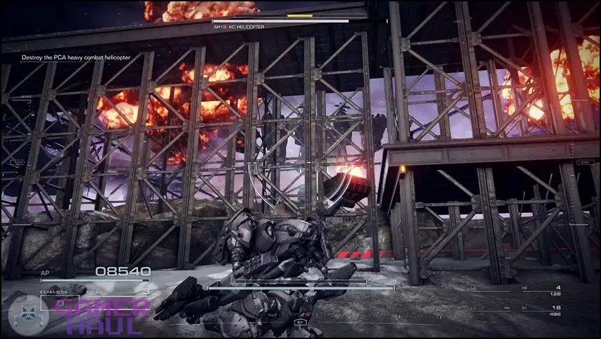 Using environment to take cover in Armored Core 6