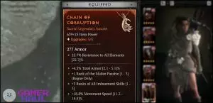 Best Rogue Amulet Affixes Screenshot Diablo 4 (D4)