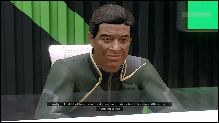Hollifeld is happy that the player was able to persuade Dieter in Starfield Due in Full mission