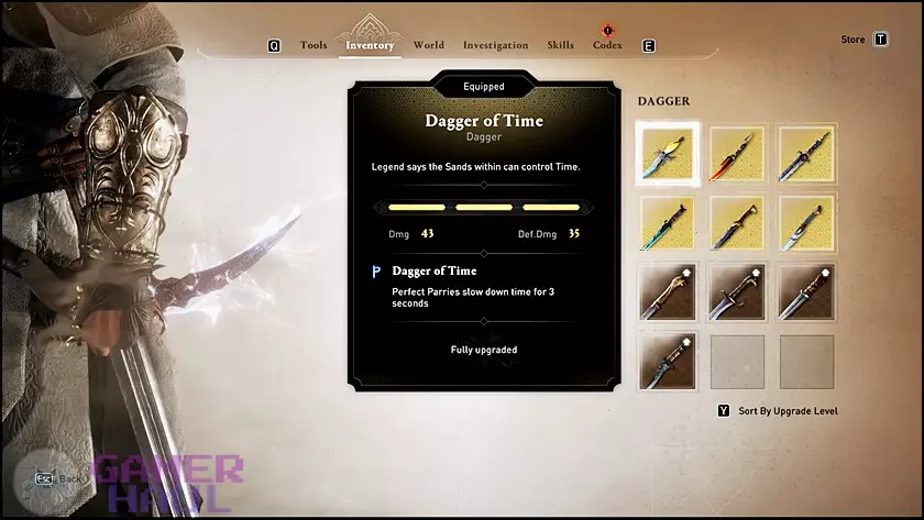 Screenshot of Dagger of Time in Assassin
