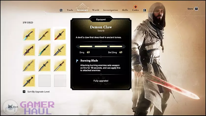 Screenshot of Demon Claw Sword in Assassin