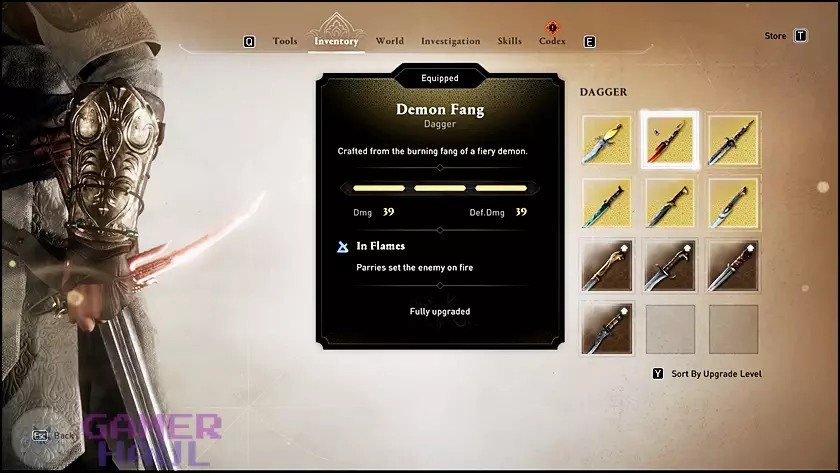 Screenshot of Demon Fang Dagger in Assassin