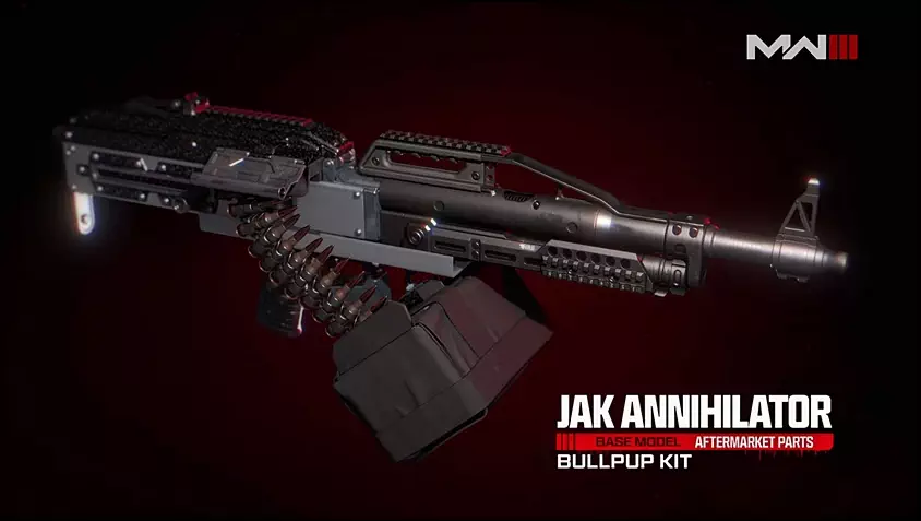 Pulemyot LMG Bullpup Conversion Kit Aftermarket Part Showcase in COD: MW3