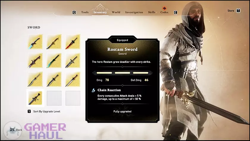 Screenshot of Rostam Sword in Assassin