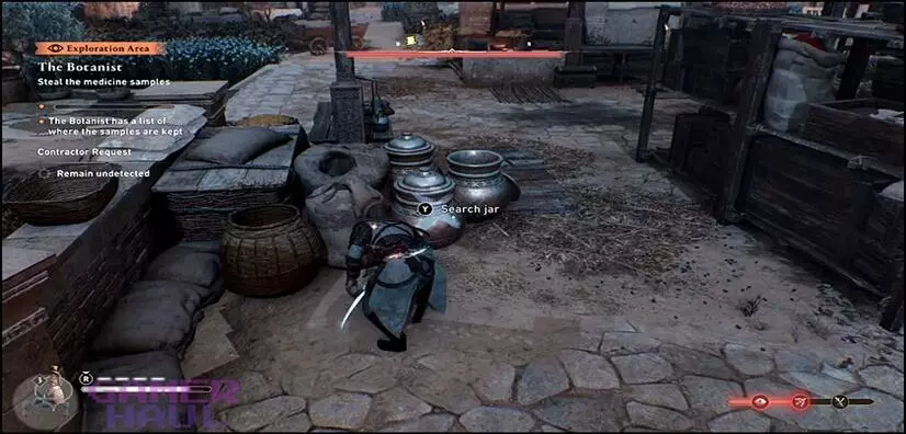 Stealing Medicine Samples in The Botanist Contract Mission of Assassin's Creed Mirage
