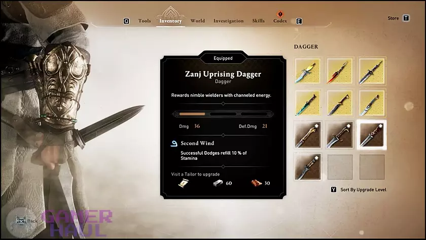 Screenshot of Zanj Uprising Dagger in Assassin