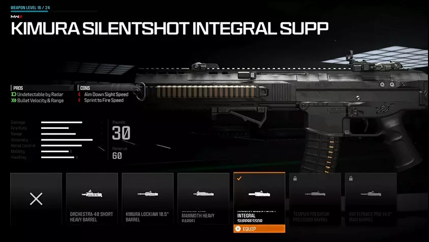 Best in slot attachments for the MCW 6.8 Marksman Rifle in Call of Duty: Modern Warfare 3