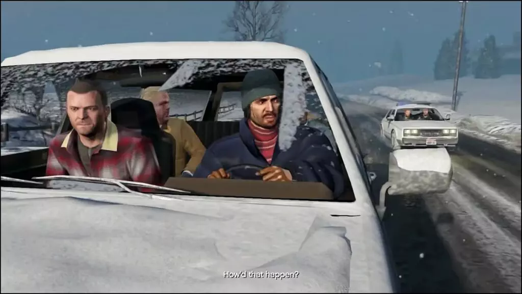 Grand Theft Auto Screenshot featuring sequence from the Prologue mission of the single-player mode.
