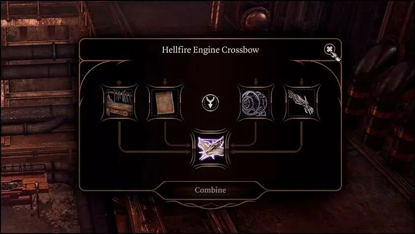 Baldur S Gate 3 How To Get Hellfire Engine Crossbow Gamer Haul   Crafting Steelwatch Hellfire Crossbow 