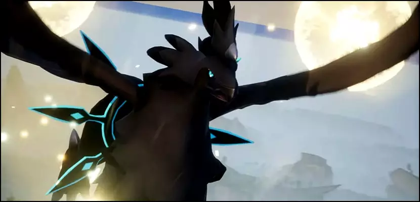 Close up image of Shadowbeak, the last Tower Boss in Palworld.