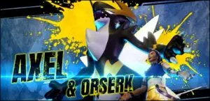 Axel and Orserk Tower Boss Fight Banner in Palworld