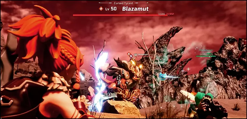Blazamut Boss Fight in Palworld