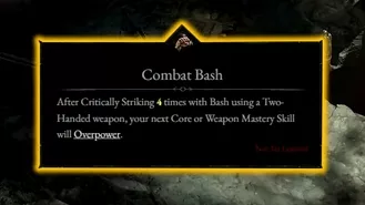 Combat Bash Barbarian Skill in Diablo 4
