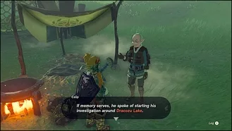 Talking to Calip in The Legend of Zelda: Tears of the Kingdom (TOTK)