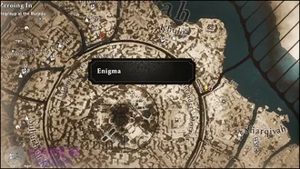 A Holy Hoard Enigma Puzzle Map Location in Assassin