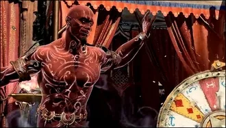 Akabi the Djinn, a non-playable character (NPC) in Baldur's Gate 3.
