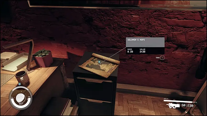 Option to Steal Artifact Map in The Empty Nest Mission of Starfield